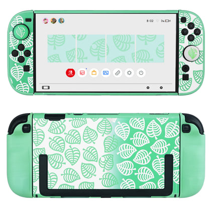 TIKOdirect Dockable Protective Case for Switch 2 (2025), Slim Hard PC Shell Cover with Detachable Joy-Con Cover, Anti-Scratch, Anti-Fingerprint, with 2 Thumb Grip Caps, Green
