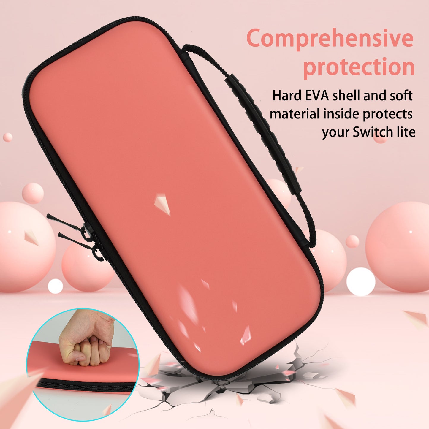 TIKOdirect Pink Carrying Case for  Switch lite