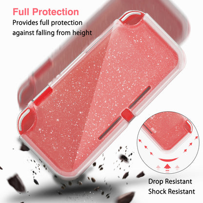 TIKOdirect Pink Leaf Carrying Case for Switch lite