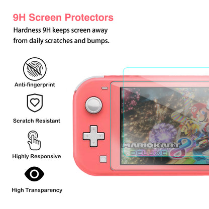 TIKOdirect Pink Leaf Carrying Case for Switch lite